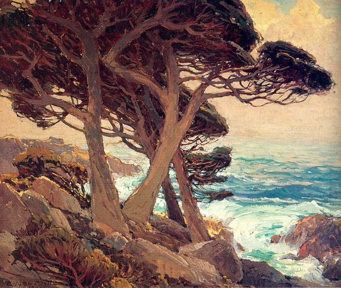 Payne, Edgar Alwin Sentinels of the Coast, Monterey china oil painting image